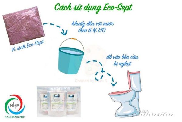 xử lý nước thải sinh hoạt bằng bể tự hoại